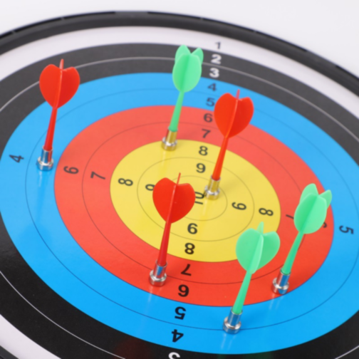 Tablă de Darts Magnetică Dublă 42 cm – Joc Interactiv cu 6 Săgeți