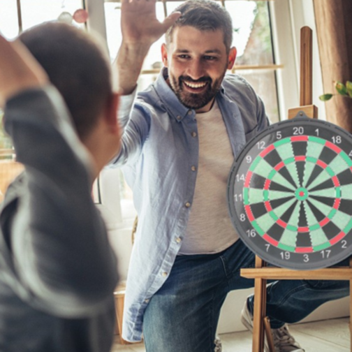Tablă de Darts Magnetică Dublă 42 cm – Joc Interactiv cu 6 Săgeți