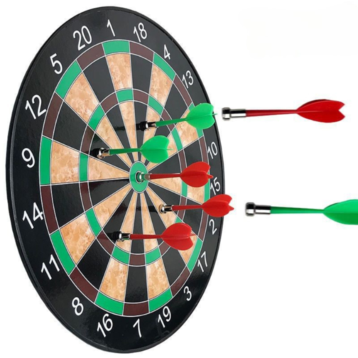 Tablă de Darts Magnetică Dublă 42 cm – Joc Interactiv cu 6 Săgeți