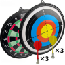 Tablă de Darts Magnetică Dublă 42 cm – Joc Interactiv cu 6 Săgeți