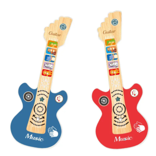 Chitară Electrică Interactivă pentru Copii cu Funcție Touch și Sunete Muzicale (culoare roșu)