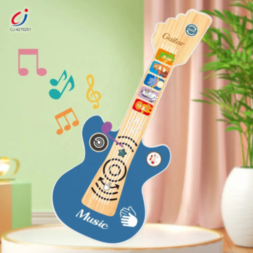 Chitară Electrică Interactivă pentru Copii cu Funcție Touch și Sunete Muzicale (culoare roșu)