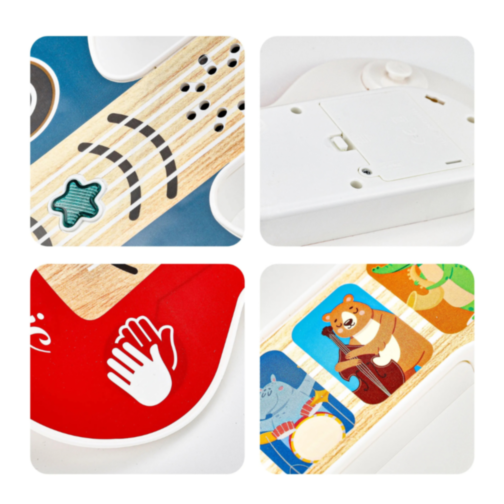 Chitară Electrică Interactivă pentru Copii cu Funcție Touch și Sunete Muzicale (culoare roșu)