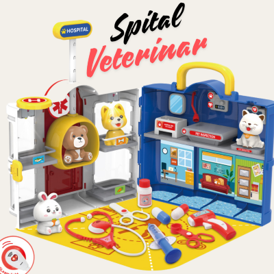 Set Spital Veterinar – Joc de Rol cu Animăluțe și Accesorii | image