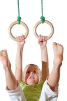 Inele Gimnastica din Lemn, diam.14cm