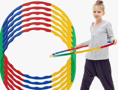 Set Hula Hoop colorat – Spin It, diametru 64 cm | image