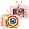 Aparat Foto Digital pentru Copii – Design Creativ Melc, Funcții Video și Jocuri (culoare aleatorie)