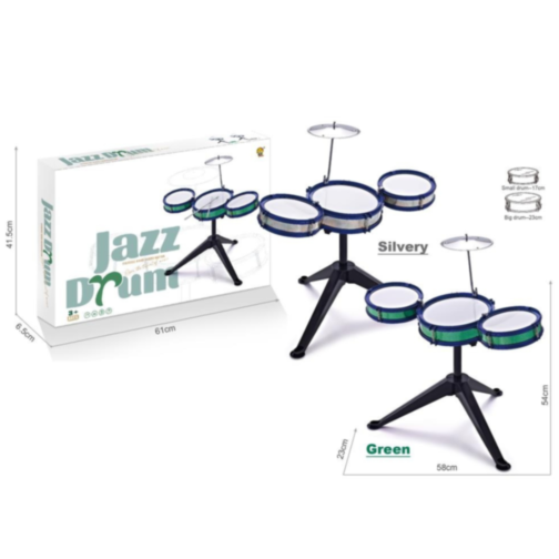 Set de Tobă Jazz pentru Copii cu 3 Tobe și Cinele