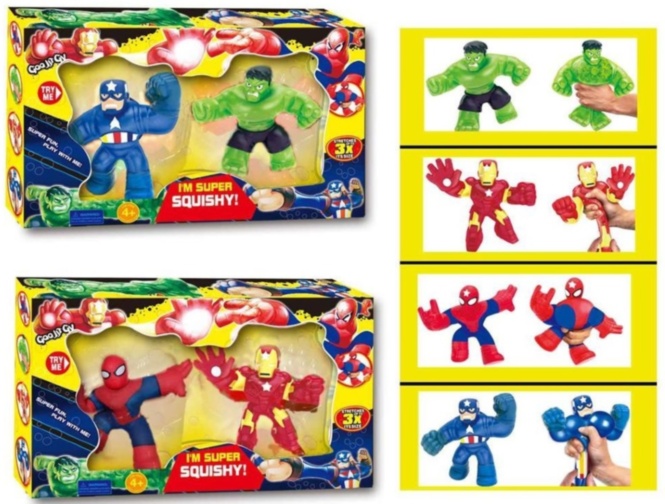 Set 2 Figurine Goo Jit Zu care se poate întinde