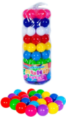 Set de 62 Bile Colorate, diametru 6cm 