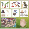 Ou Dinozaur cu Figurine și Decor Preistoric