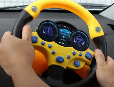 Volan interactiv pentru copii, cu sunete și lumini | image