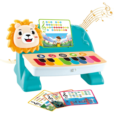 Pian Muzical Interactiv cu Leu pentru Copii (culoare aleatorie) | image