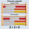 Numărătoare din lemn cu 100 de bile colorate