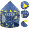 Căsuță de Joacă Tip Cort Castel pentru Copii, Design cu Stele și Lună, 135 cm