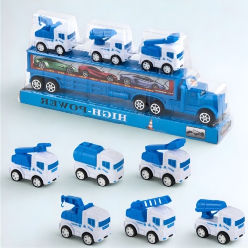 Set camion transport cu 3 mașini utilitare