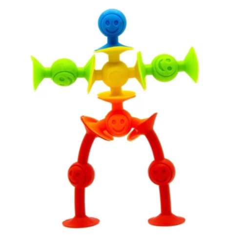 Figurine creative cu ventuze „Happy Suckers”