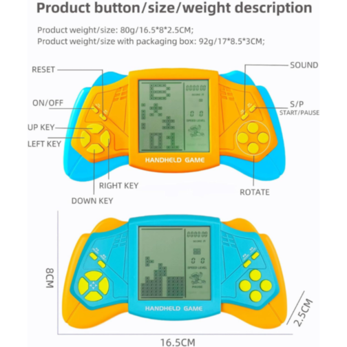 Consolă de jocuri portabilă Brick Game cu 26 de jocuri (culoare aleatorie)