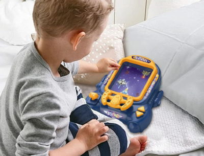 Consolă Portabilă Space Fighter cu Obstacole Spațiale (culoare aleatorie) | image