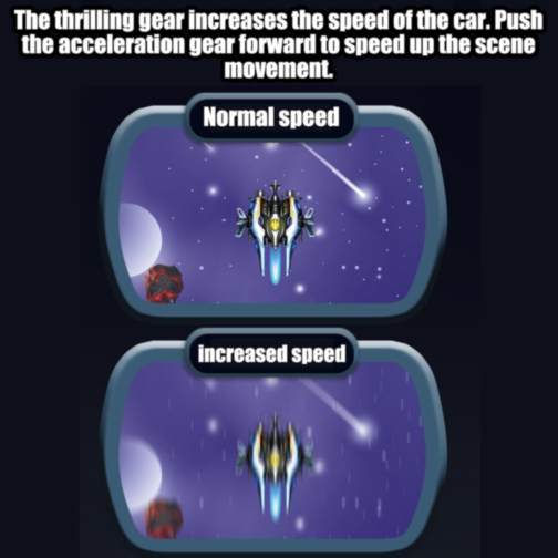 Consolă Portabilă Space Fighter cu Obstacole Spațiale (culoare aleatorie)