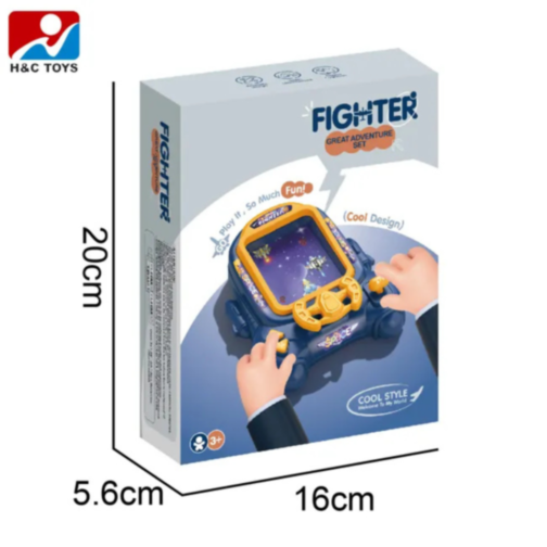 Consolă Portabilă Space Fighter cu Obstacole Spațiale (culoare aleatorie)