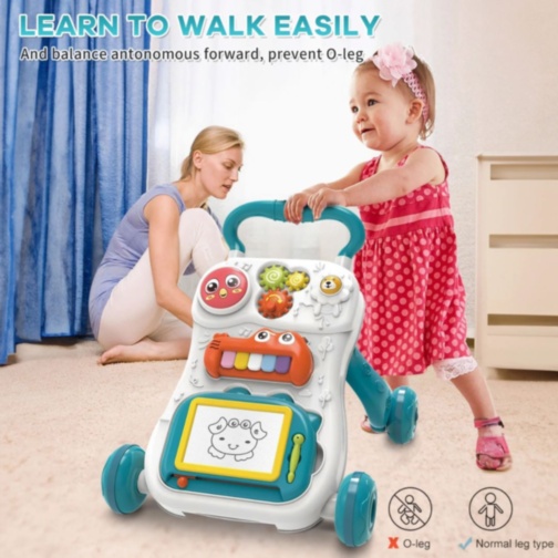 Premergător multifuncțional 6 în 1 pentru primii pași (turcoaz)