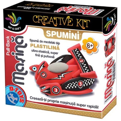 Mașina Pull Back Spumini  joc creativ cu spumă de modelat | image