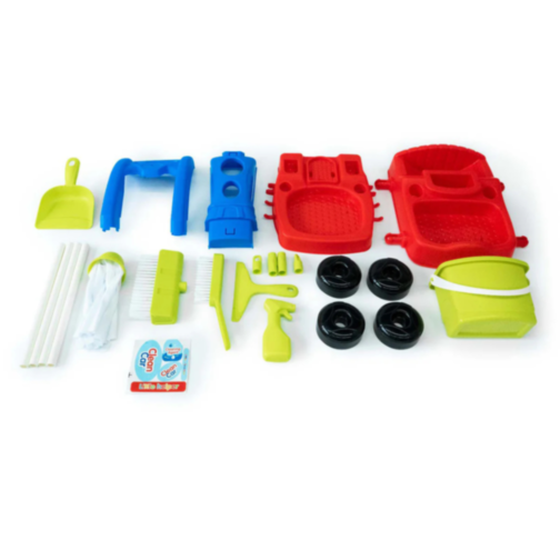 Set de Curățenie pentru Copii - Cu Cărucior, Unelte și Aspirator Simulat