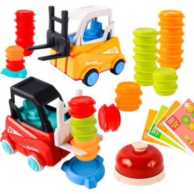 Set Joc cu 2 Stivuitoare Galben și Roșu | image