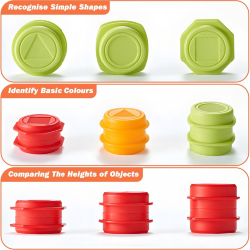 Set Joc cu 2 Stivuitoare Galben și Roșu