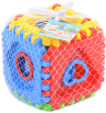Cub Puzzle Educativ cu 12 Figuri de Stivuit 