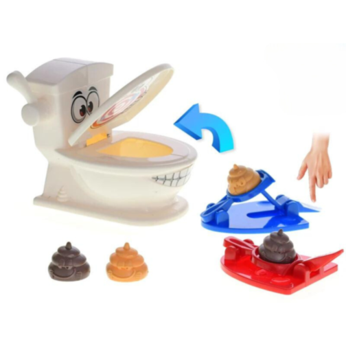 Jucărie amuzantă „Funny Toilet” – Provocarea catapultei