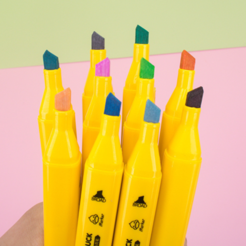 Set 48 Markere Profesionale cu Două Capete – G.Duck