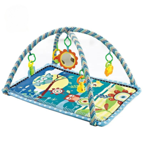 Covoraș interactiv cu jucării suspendate pentru bebeluși