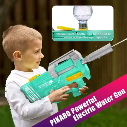 Pistol Electric cu Apă P90, Reîncărcabil USB, Jet Puternic (culoare aleatorie)