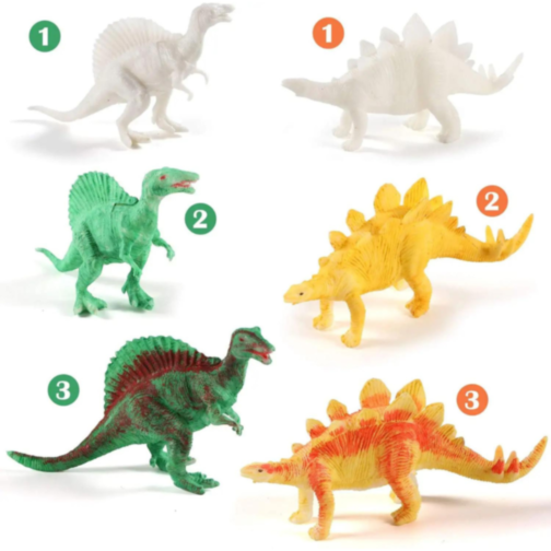 Set creativ cu 8 dinozauri de pictat