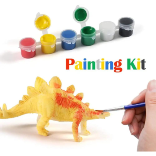 Set creativ cu 8 dinozauri de pictat