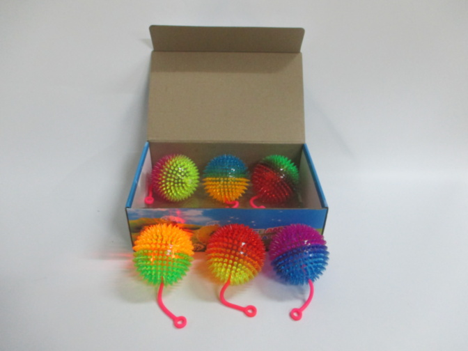 Mega Mingea YoYo 10cm, cu Țepi, Sunete și Lumini, 6buc./set