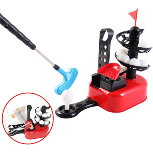 Set Golf Mini pentru Copii, 15 Bile, 3 Tipuri de Crose