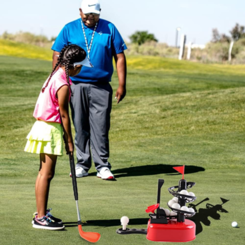 Set Golf Mini pentru Copii, 15 Bile, 3 Tipuri de Crose