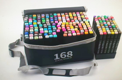 Colecție de Markere – 168 de Nuante pentru Desen și Colorat | image