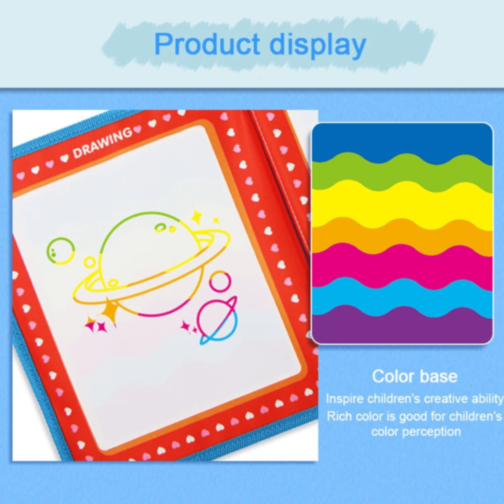 Carte Magică de Desen cu Apă cu 6 Pagini