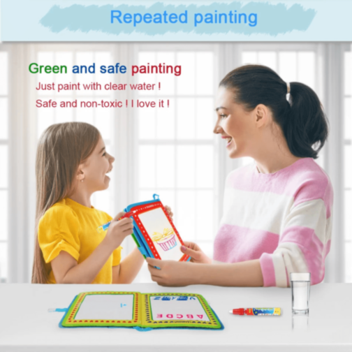 Carte Magică de Desen cu Apă cu 6 Pagini