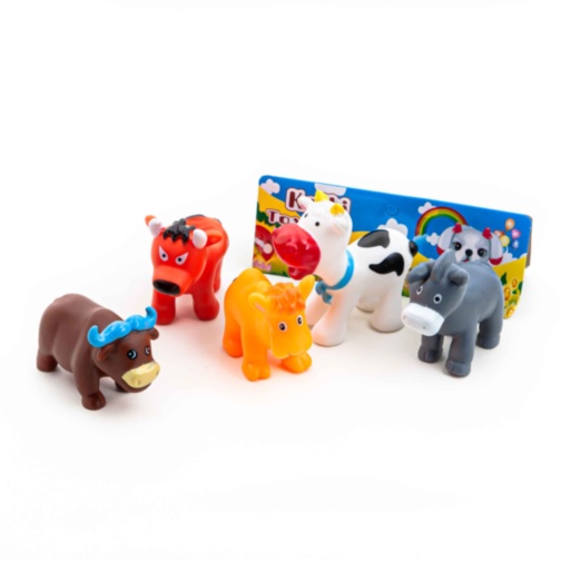 Set 5 Animăluțe de Baie cu Piuitoare