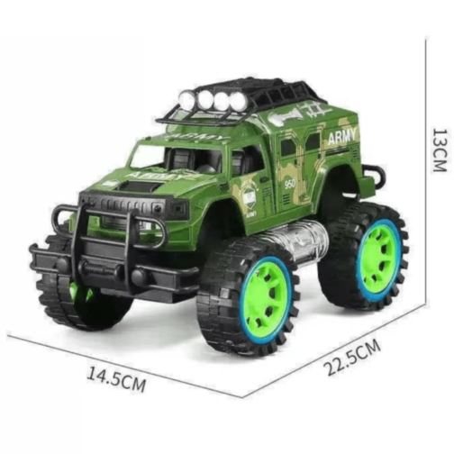 Jeep Militar de Fricțiune cu Roți Mari Off-Road