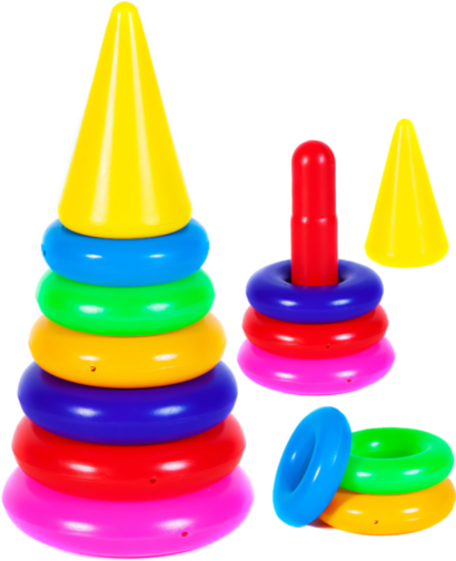 Piramida Multicoloră, 25cm 