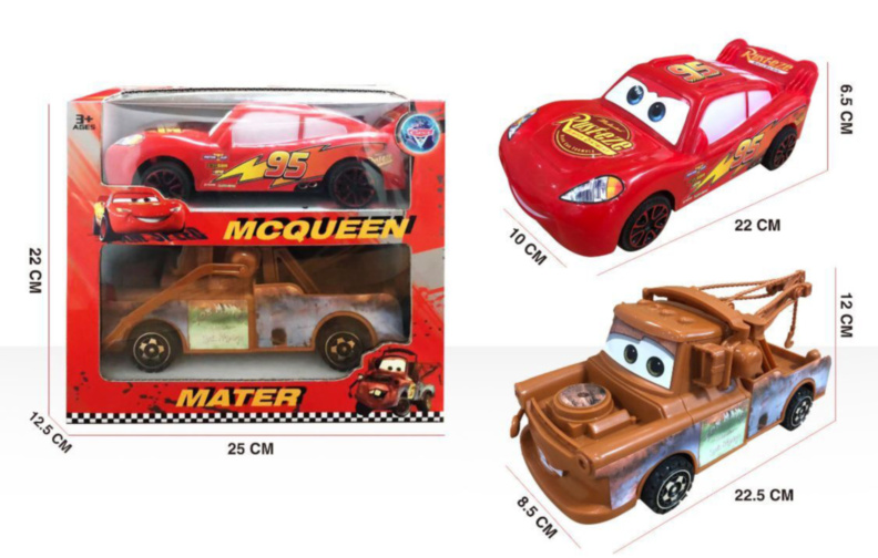 Set Fulger McQueen și Maitre Cars