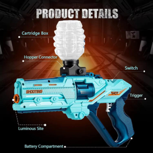 Blaster cu Bile de Apă și Darts - Set Complet de Bătălie