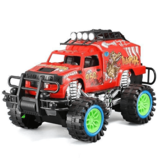 Monster Truck Inerțial Dino cu Roți Mari Off-Road (culoare aleatorie)