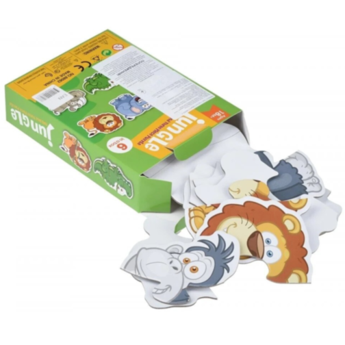 Puzzle Animale Junglă 6 în 1 pentru Copii